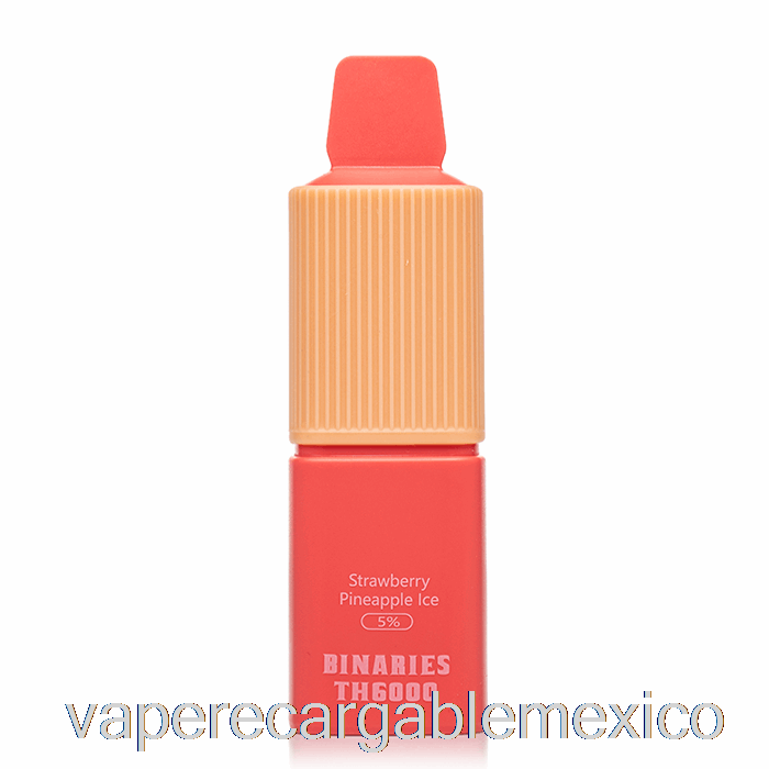 Vape Recargable Horizonte Binarios Th6000 Desechable Fresa Piña Hielo